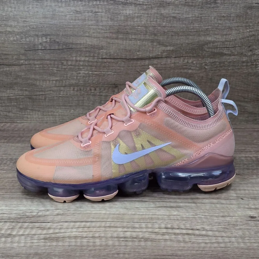 Nike Air Vapormax 2019 Women's Sz 11 Beached Coral Pink Running Shoes AR6632-603